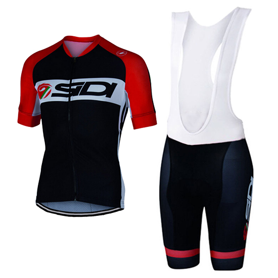 2017 Maillot SIDI Tirantes Mangas Cortas negro